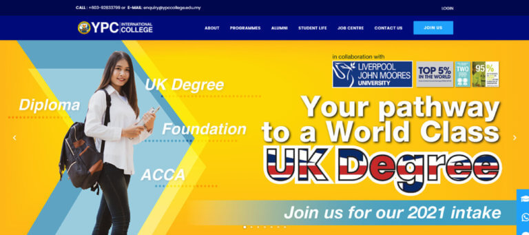 Website Design Optimization for International College