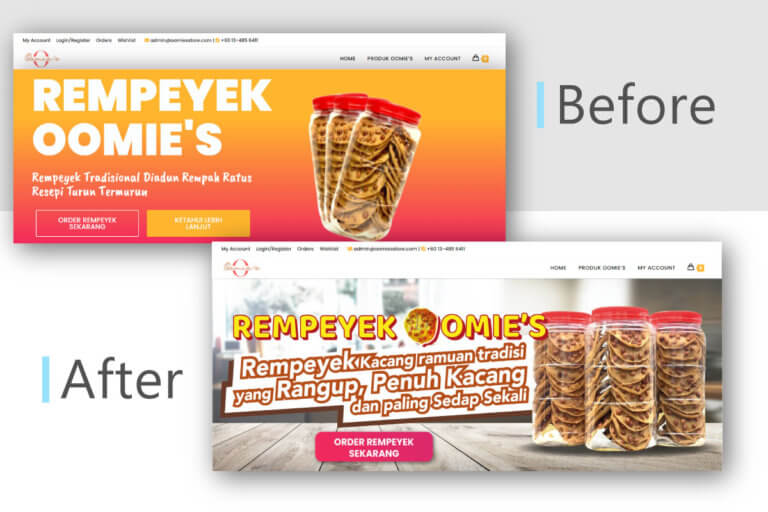 Landing Page Design Optimization for Online Cookies Business