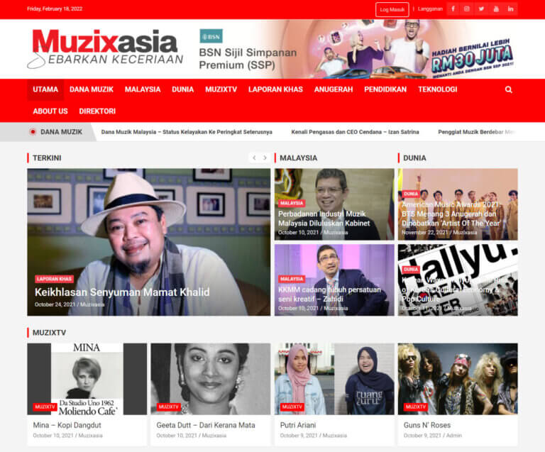 Malaysia’s Music News Website Development With WordPress