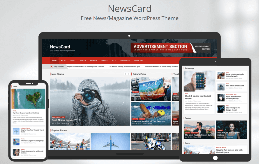 newscard wordpress theme