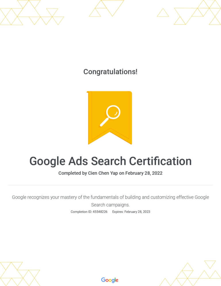 Google Ads Search Certification _ Google_page